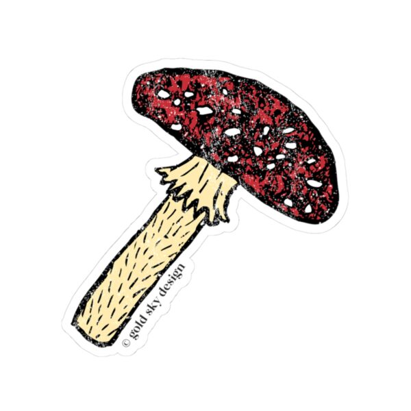 Toadstool Mushroom Kiss-Cut Stickers