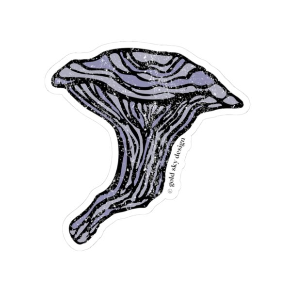 Blue Oyster Mushroom Kiss-Cut Stickers