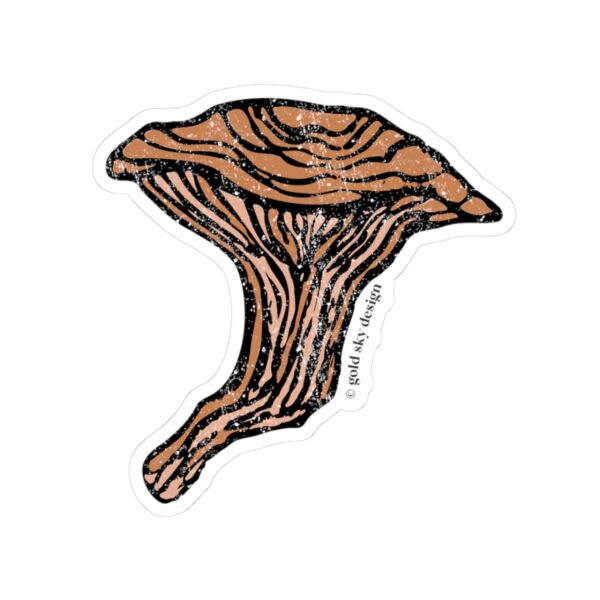 Brown Oyster Mushroom Kiss-Cut Stickers